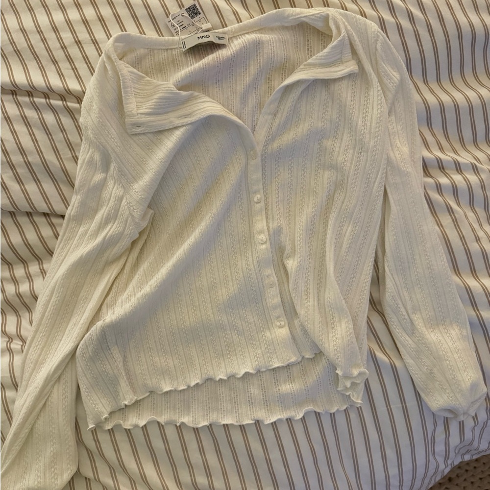NWT Pointelle Mango Top